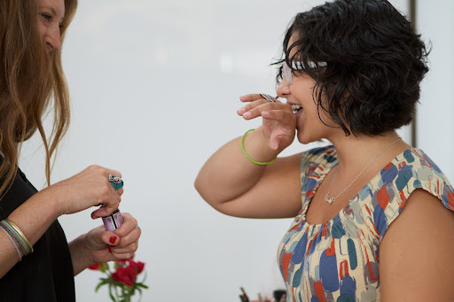 Jennifer tasted the Rose Day Glycerite, which contains organic rose petals. It is high in vitamin C and has a very pleasant taste.