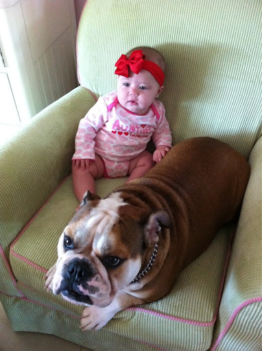 5 month old Maria Fernanda with Magnolia( 2 years old)