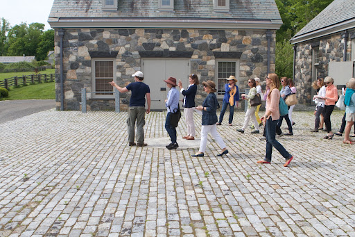 The next location was the stable courtyard, where the group gathered to make their way towards the boxwood allee.