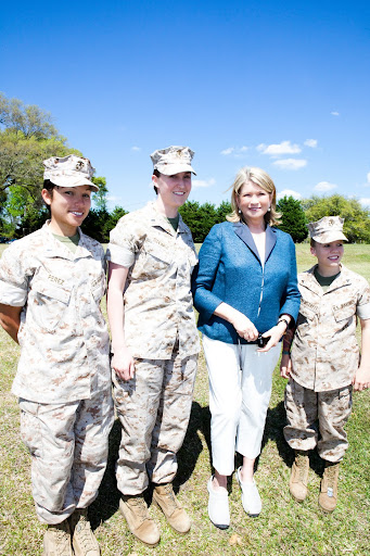 Posing with some woman Marines