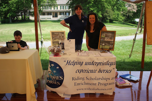 Kathi Meenan was there presenting information about Wishes For Horses, a group that offers scholarships to children who could not otherwise afford riding lessons.