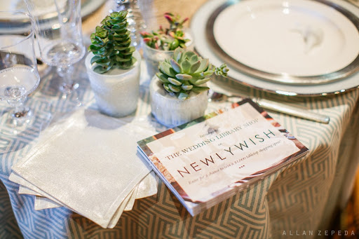 The Wedding Library has a new tabletop line. http://www.theweddinglibrary.com/ Photo credit: Allan Zepeda http://allanzepeda.com/blog/