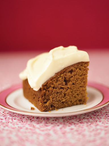 Pumpkin Spice Cake - This cake requires no mixer for the batter or the frosting. It deserves a special spot in any home baker's collection of back-pocket recipes.