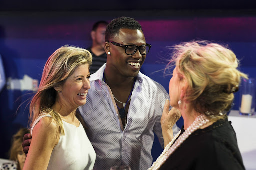 With Julie Loria and Hanley Ramirez