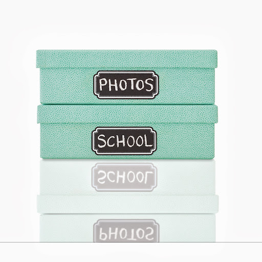 Document Boxes – Store your child’s school projects and keepsakes in a document box labeled for each school year.