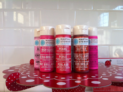 There was plenty of Martha Stewart Crafts paint at the ready.
