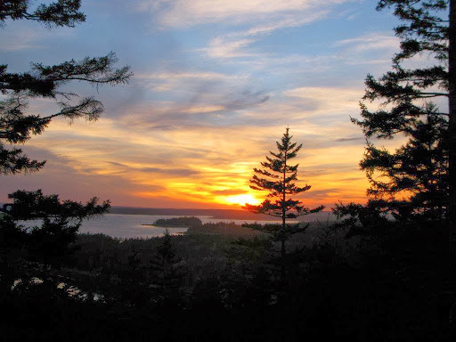 A Skylands Bedroom #1 terrace sunset - This is what it looks like as I am getting ready to leave for the day. I can't help but take photos.