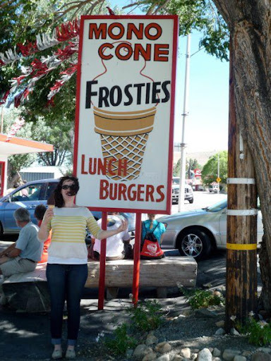 But, of course, we stopped in Lee Vining for soft serve first! In the evening I drove with Ben to Rock Creek Lodge while Jonathan and his dad did father-son things for a few days.