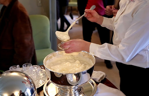 Of course there was eggnog made from my original recipe! It's so rich and potent! http://www.marthastewart.com/334357/eggnog