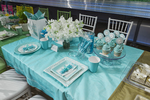 I love the turquoise party from MarthaCelebrations. The cupcakes are even made with MarthaBaking mix!