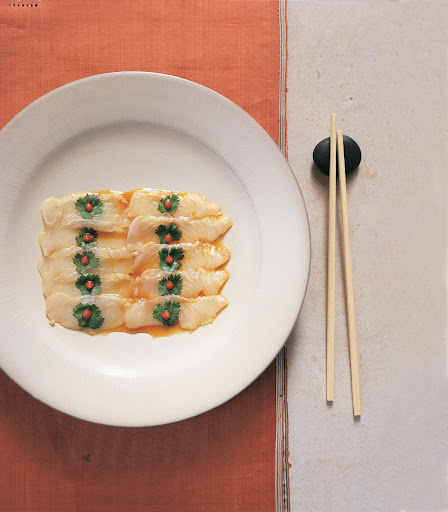And enticing yellowtail sashimi