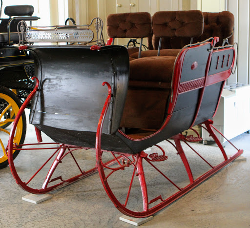 Before the advent of the automobile, many people traveled by horse and buggy in the warm months and by cutter or sleigh when it snowed. This is my two-bench cutter.