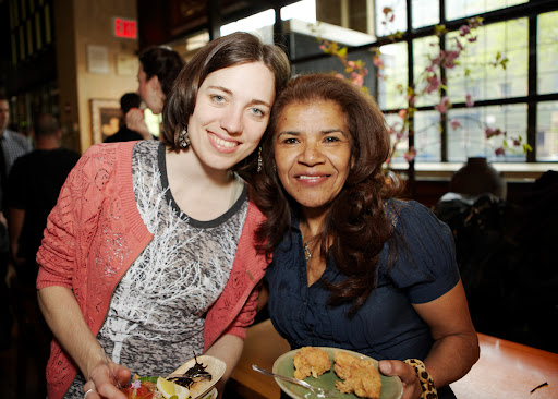 Neil Slyrik - Kitchen Intern, Josefa Palacios - Kitchen Assistant Photo: Anna Ross