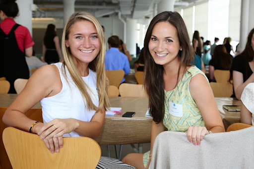 Interns Alisa Rothman (Retail Marketing) and Lindsey Muhlstock (Corporate Communications) - Lindsey has been working on the 12 Months of Martha, which allows popular bloggers to interact with new products on a monthly basis.