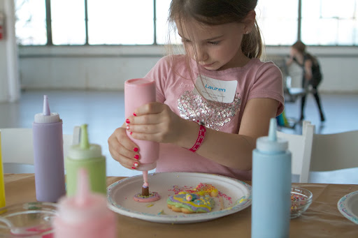 Lauren Carnevale's cookie icing masterpiece included a Tootsie Roll candle with blue and pink frosting on top!