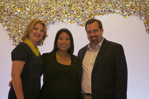 MSLO's Chris Vystrcil and client Alisa Srikacha, Brand Manager for Nutella for Ferrero, and her husband Brian Kinney
