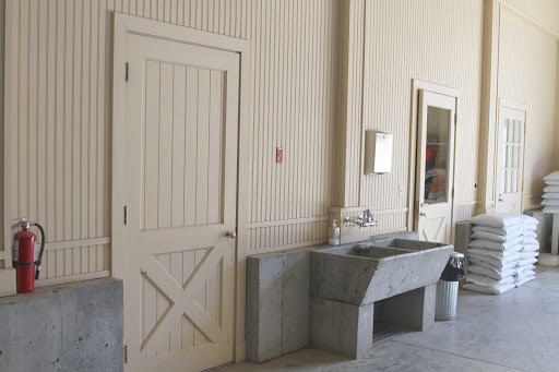 When I designed this building, I chose to panel some of it with wainscoting, giving the interior a handsome character.