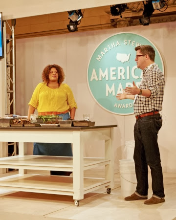 Honoree Erika Allen and Living's garden editor, Stephen Orr, shared the secrets of kitchen composting in our American Made classroom.