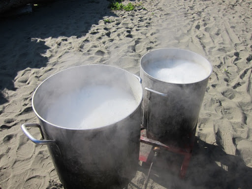 We also went to a dungeness crab boil on the beach.