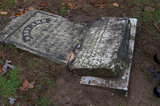 For more complex repairs, the group plans to hire a gravestone conservator, who uses special mortars, epoxies, and injectable fillers. This type of restoration is costly and donations are greatly appreciated.