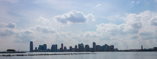 A view of Jersey City, New Jersey across the Hudson - My 5 siblings and I were born in Jersey City.