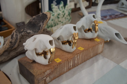 Michiko specializes in casting animals and figures, Megumi creates tiny planters and cups, and Christine casts skulls and other ephemera of the animal kingdom!
