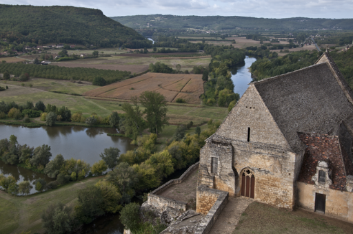 The chapel at the Chateau de Beynac and the awe-inspiring countryside beyond