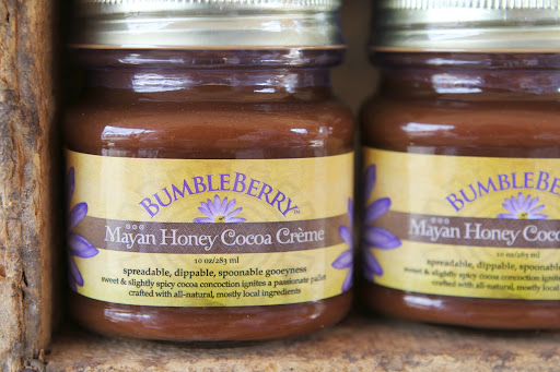 The Mayan Honey Cocoa Creme is a truly unique and delicious honey-based spread, which features a sweet and slightly spicy cocoa flavor.