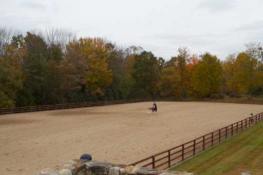 Adjacent to the barn is a magificent oversize ring designed by Lawton Adams.