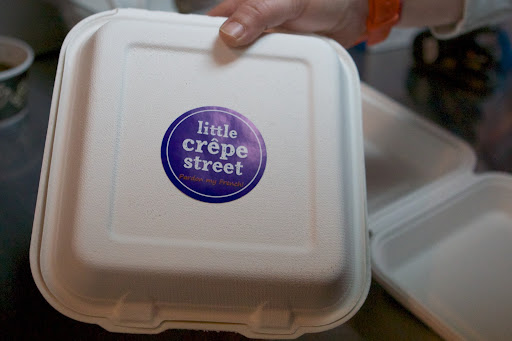 For take-out orders, Bonnie uses biodegradable packaging.