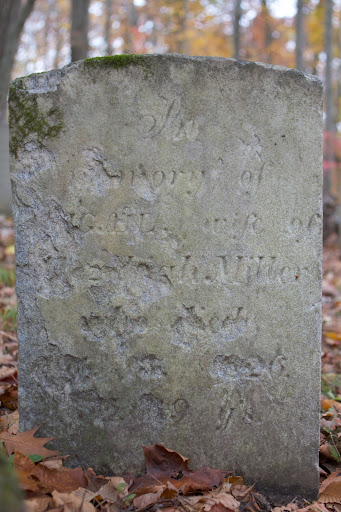 Unfortunately, the headstone of Abigail Miller has not fared well.