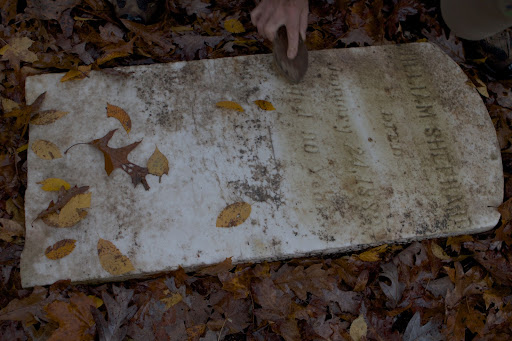 This stone is somewhat of a mystery. It belongs to a farmer, William Shephard, who died in 1882 at the ripe old age of 90 years!