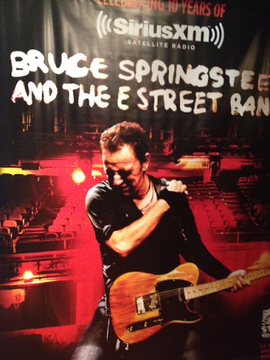 The concert poster in the lobby
