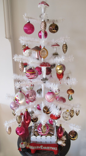 Hosanna Houser - Set decorator - This year I did my tree all pink.