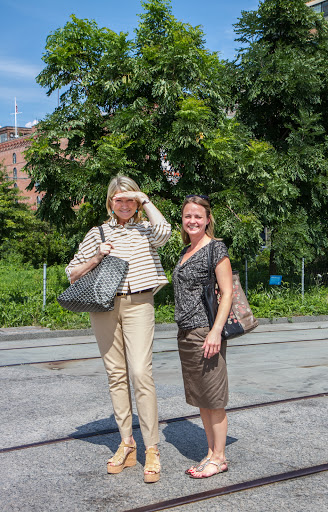Here I am arriving at Hudson River Park with Heather Kirkland - MSLO Administrative Manager, Special Projects.