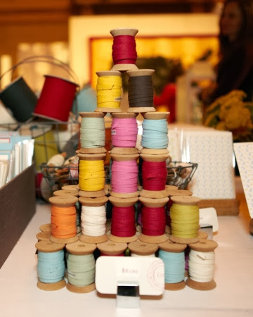 This colorful display was a collection of crafting supplies by Studio Carta in the Our Finds shop.