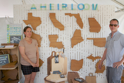 Other crafters at the fair included Amy Stringer-Mowat and Bill Mowat, who create high quality state-shaped cutting boards. You can find all their creations here:http://www.etsy.com/shop/AHeirloom