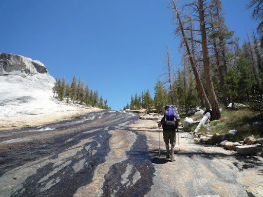 The Death March is one of Jonathan's favorite trails because after going straight up he’s rewarded with a big, flat meadow, just at the top there.