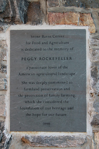 After his wife, Peggy, died in 1996, it was David Rockefeller's wish to turn the property into a nonprofit center dedicated to sustainable agriculture, a cause Peggy had embraced throughout her life.