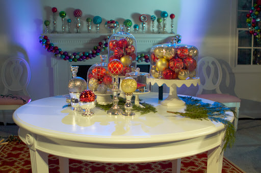 Martha Stewart shatter-proof ornaments can be used to decorate in many ways. They look great perched atop Martha Stewart mercury glass candle holders on the fireplace mantle as well as on the table.