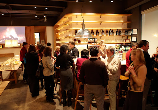 At 6PM sharp, guests began to arrive. This is the bar area of the restaurant.
