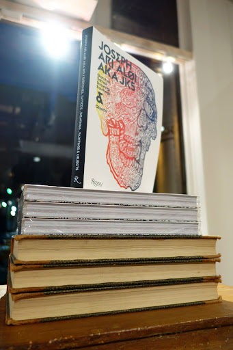This is Joseph Ari Aloi’s new book, titled Sketches, Tattoos, Drawings, Paintings, and Objects published by Rizzoli New York.