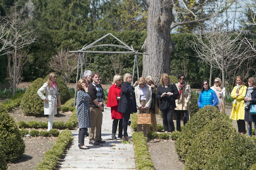 I was pointing out that this is a work in progress and that many additions will be made this spring. I hope that my niece, Kristina will get married beneath the antique faux bois gazebo and then perhaps, my granddaughter, Jude.
