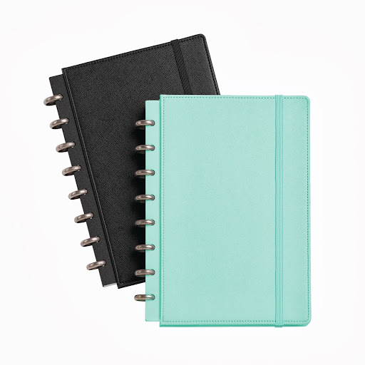 Discbound Notebooks – Create your own personalized planner or organizer, and fill it with your choice of accessories, from task pads and pockets to durable dividers.