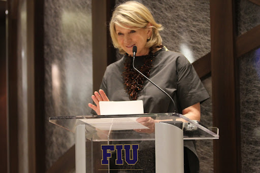Lee introduced me and I spoke about what a wonderful institution The FIU Chaplin School of Hospitality and Tourism Management is. I reminisced about my early days as a caterer and the many challenges I faced. How fantastic it would have been to have the resources of an institution like this. (Photo by Aaron Davidson/Getty Images)