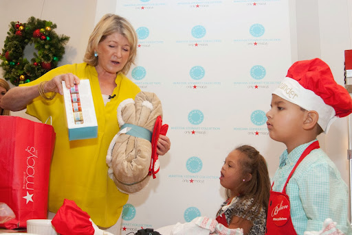 I gave each child and their families gifts to take home, including craft supplies and a very cozy Martha Stewart Harmony Knit Throw!