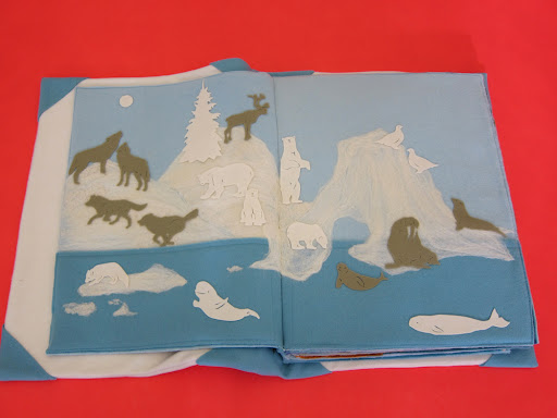 Scene 1 - I was so inspired by Jude's Arctic tapestry, that I set out to create a book.