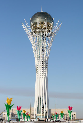 A photo of Kazakhstan's famous Bayterek Tower that Sophie took in March of 2007 to celebrate the much anticipated arrival of Spring. Photo Credit: Sophie Herbert