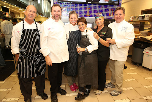 The dinner was hosted by Mark Militello, Allen Susser, Michelle Bernstein, Hedy Goldsmith, Cindy Hutson, and Norman Van Aken at FIU Restaurant Management Laboratory (Photo by Aaron Davidson/Getty Images)
