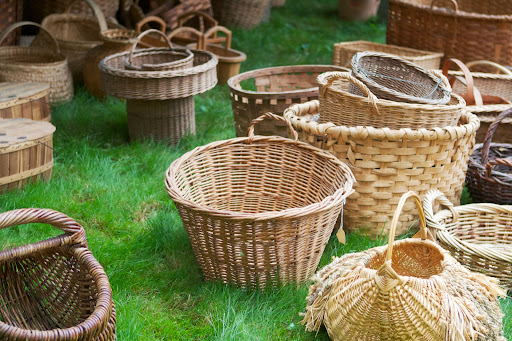 If a deeper cleaning is needed, use a damp, soft cotton cloth and gently blot the basket weave, then let the basket dry completely.